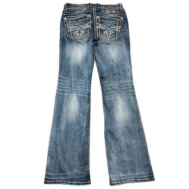 Rock revival baggy/boot unisex designer jeans(w32)