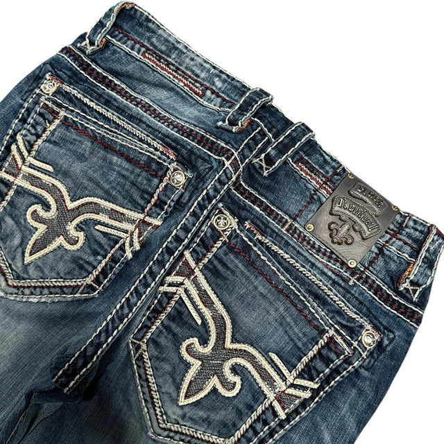 Rock revival baggy/boot unisex designer jeans(w32)