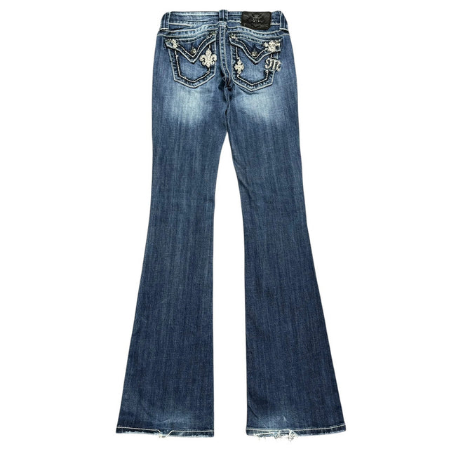 Miss me flared/bootcut low waist women designer jeans(w25)