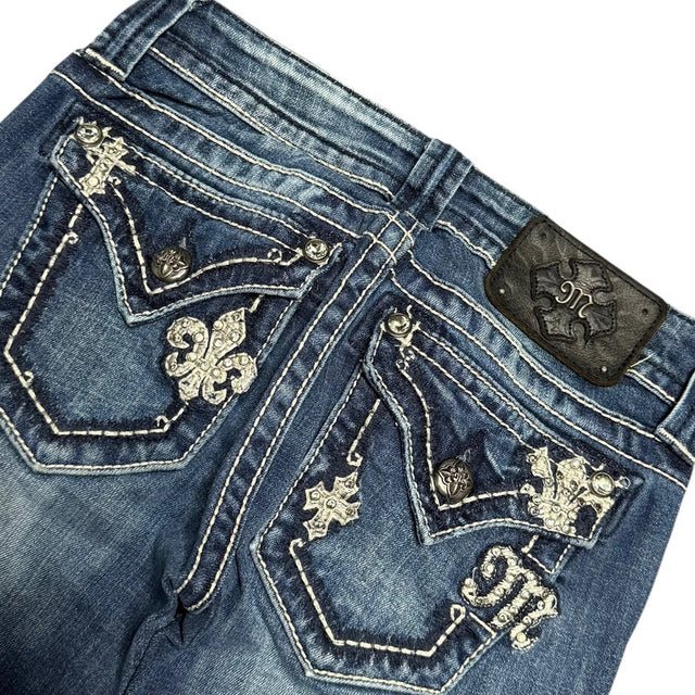 Miss me flared/bootcut low waist women designer jeans(w25)