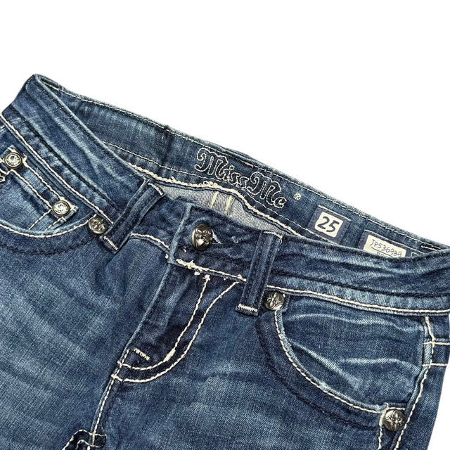 Miss me flared/bootcut low waist women designer jeans(w25)