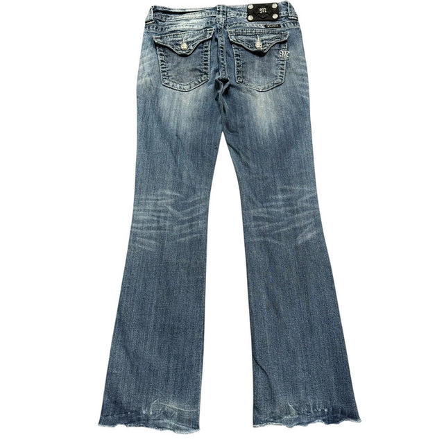 Miss me flared/bootcut low waist women designer Jeans(w28)