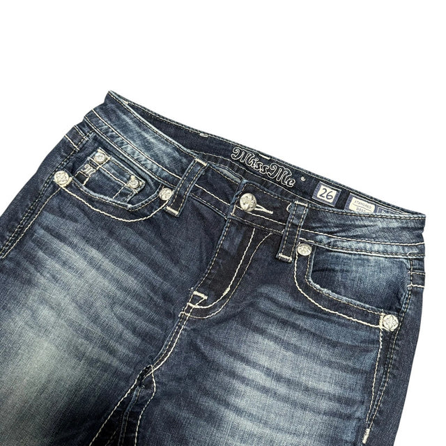 Miss me flared/bootcut low waist women designer Jeans(w26)