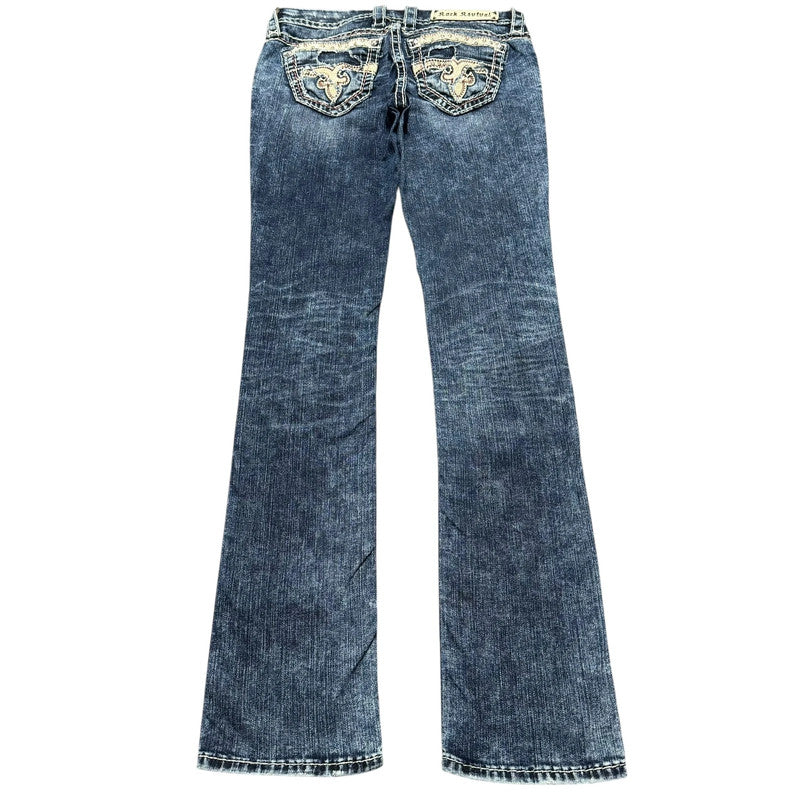 Rock Revival straight leg women designer Jeans(w27)