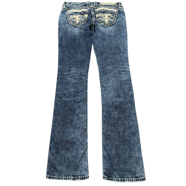 Rock Revival straight leg women designer Jeans(w27)