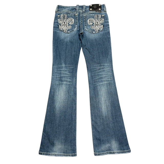 Miss me flared/bootcut low waist women designer Jeans(w27)