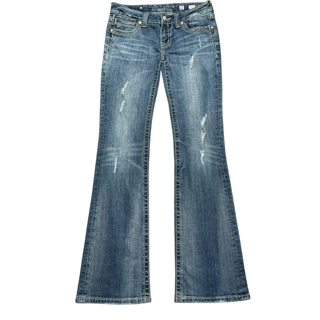Miss me flared/bootcut low waist women designer Jeans(w27)