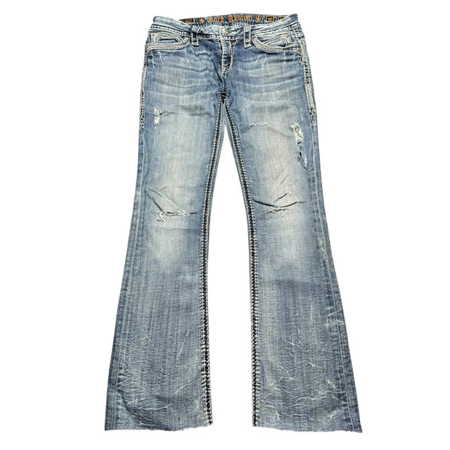 Rock Revival flared/bootcut low waist women designer jeans(w30)