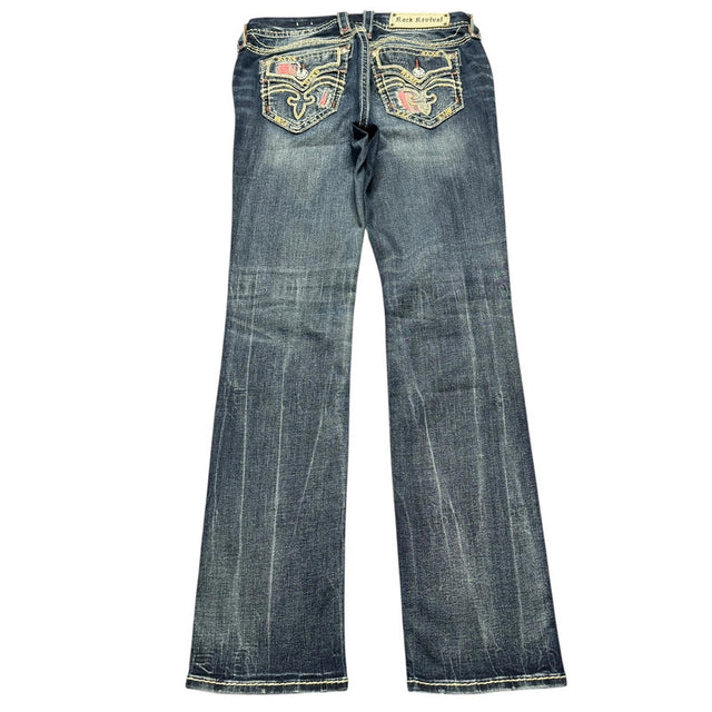 Rock Revival Straight leg women designer jeans(w30)