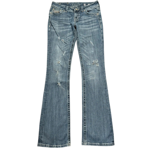 Miss me flared/bootcut low waist women designer jeans(w28)