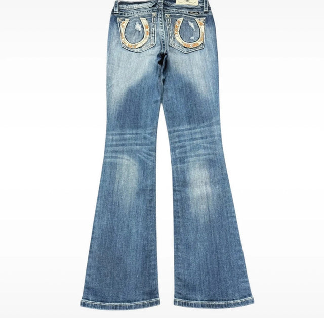 Miss me flared/bootcut low waist women designer jeans(w27)