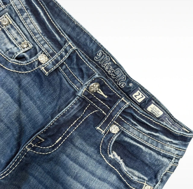 Miss me flared/bootcut low waist women designer jeans(w27)