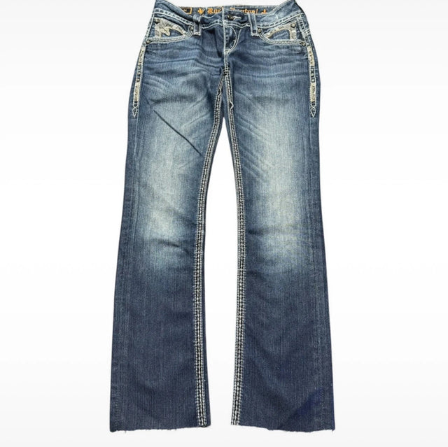 Rock Revival Straight leg low waist women jeans(w27)