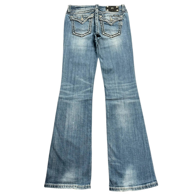 Miss me flared/bootcut low waist women designer jeans(w29)