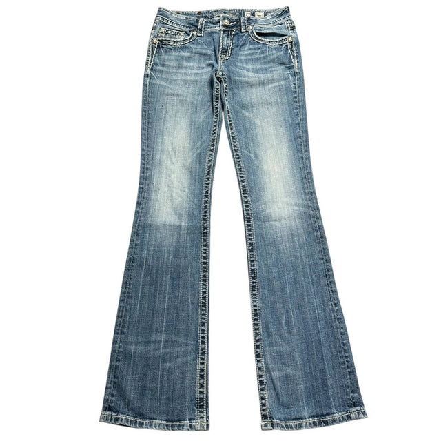 Miss me flared/bootcut low waist women designer jeans(w29)