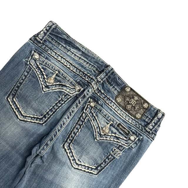 Miss me flared/bootcut low waist women designer jeans(w29)