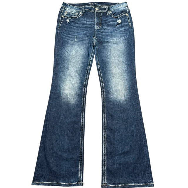 Miss me flared/bootcut mid Rise women designer jeans(w34)