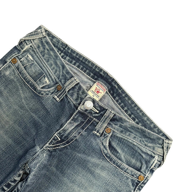 True Religion straight leg low waist women designer jeans(w31)