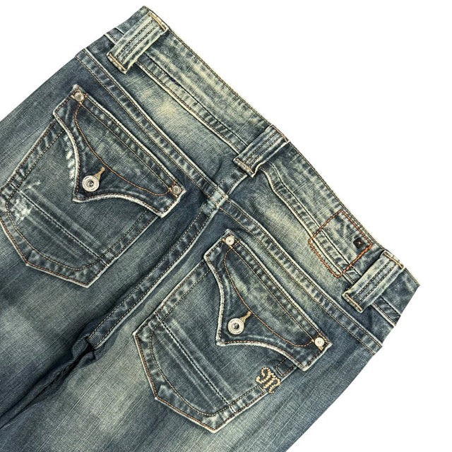 Miss me flared/bootcut low waist women designer jeans(w30)