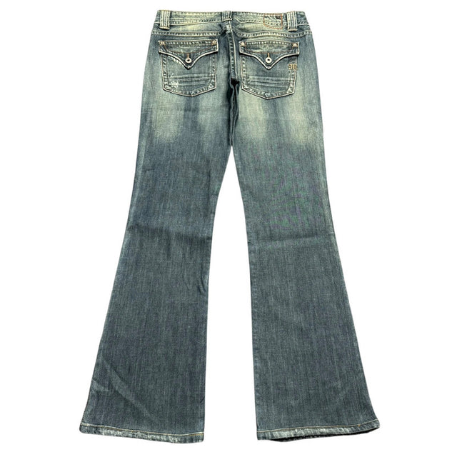 Miss me flared/bootcut low waist women designer jeans(w30)
