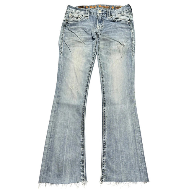 Rock Revival flared/bootcut low waist women designer jeans(w26)