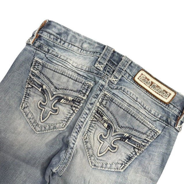 Rock Revival flared/bootcut low waist women designer jeans(w26)