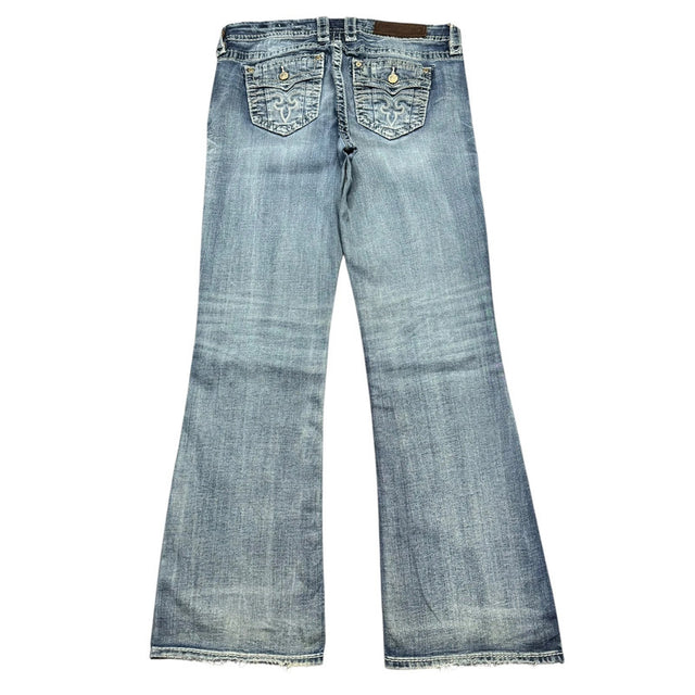 Rock Revival flared/bootcut low waist women designer jeans(w30)