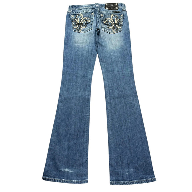 Miss me flared/bootcut low waist women designer jeans(w27)