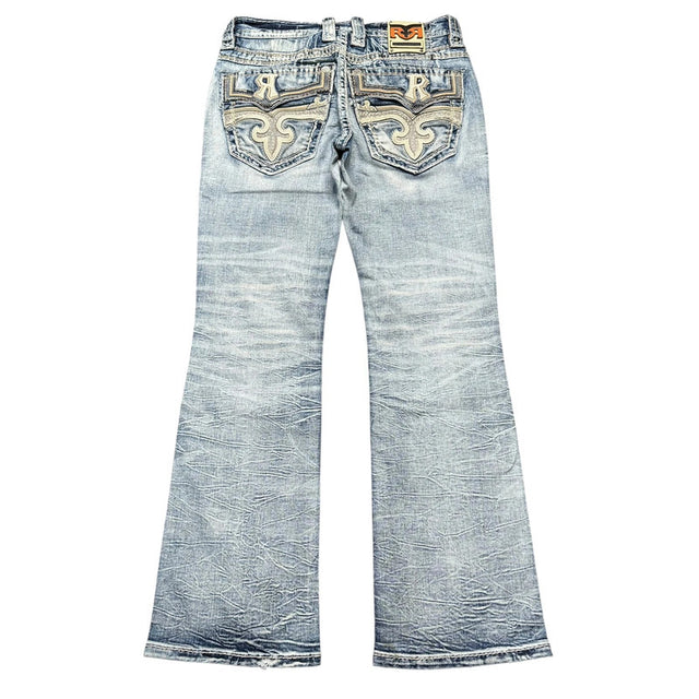 Rock revival bootcut/straight women designer jeans(w31)