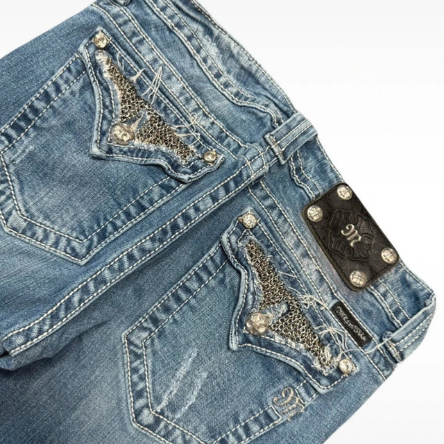 Miss me flared/bootcut low waist women designer jeans(w30)