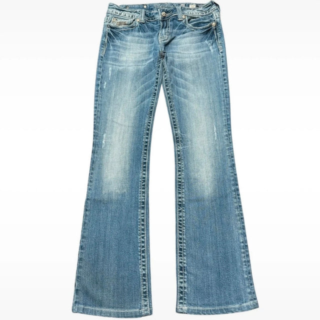 Miss me flared/bootcut low waist women designer jeans(w30)