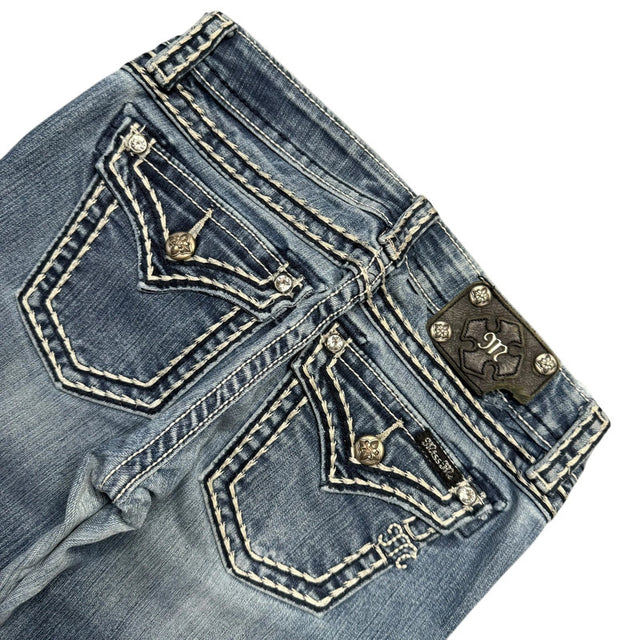 Miss me low waist designer women skinny jeans(w27)