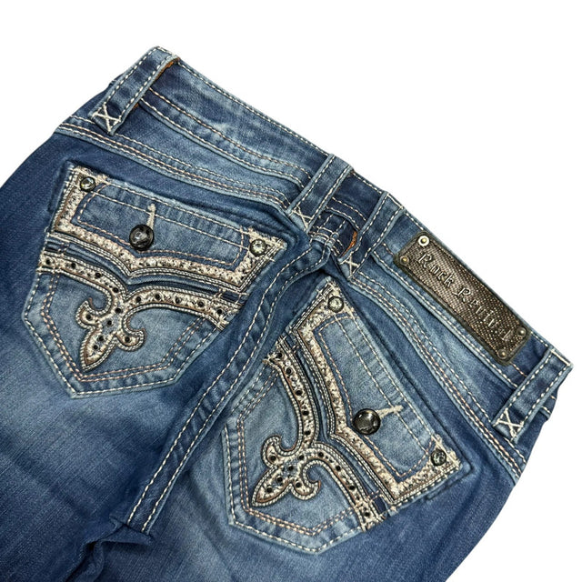Rock revival kow waist designer women skinny jeans(w26)