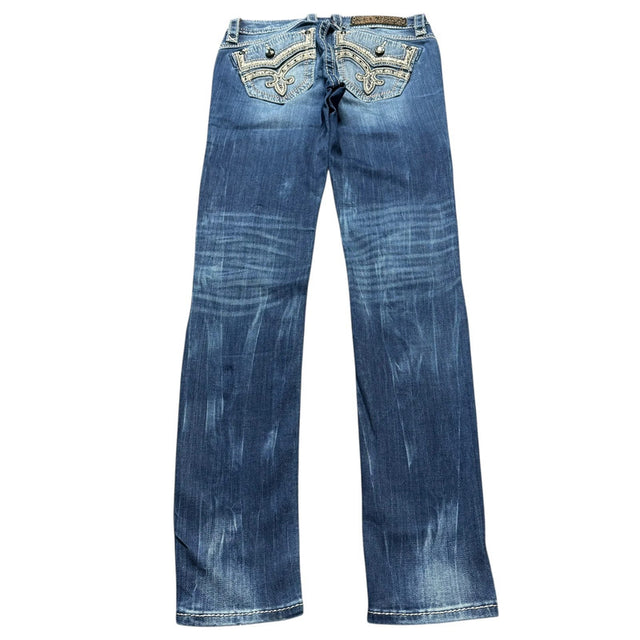 Rock revival kow waist designer women skinny jeans(w26)