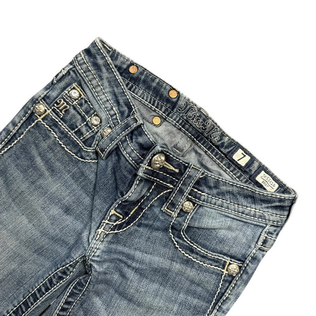 Miss me flared/bootcut low waist women designer jeans(w23)