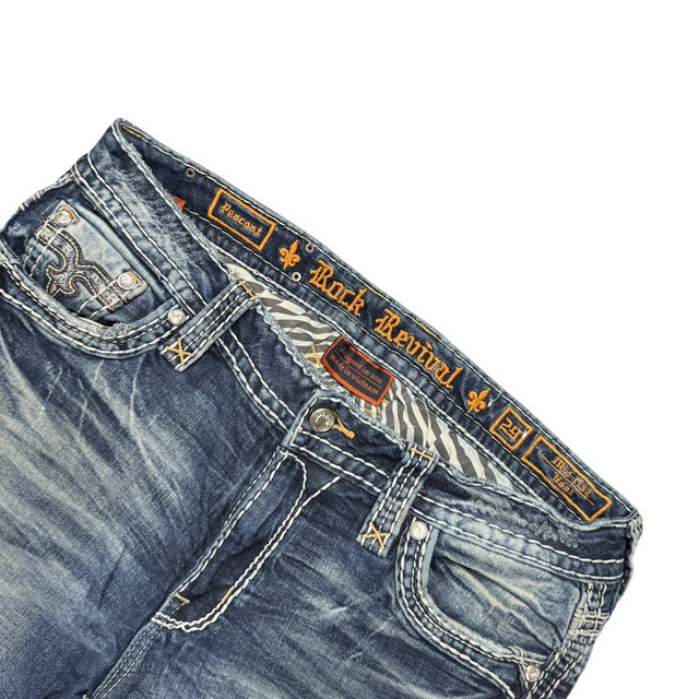Rock revival bootcut women designer jeans(w29)