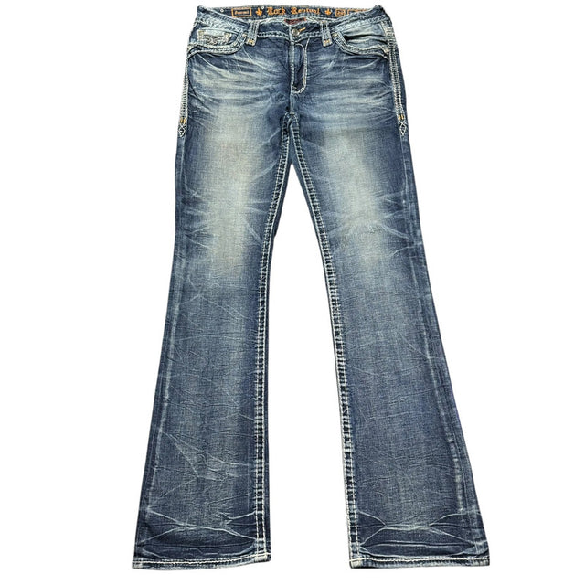 Rock revival bootcut women designer jeans(w29)