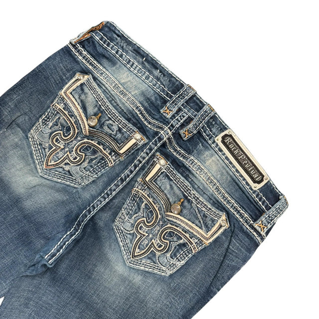 Rock revival bootcut women designer jeans(w29)