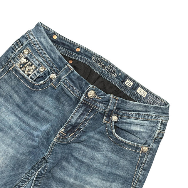 Miss me flared/bootcut low waist women designer jeans(w26)