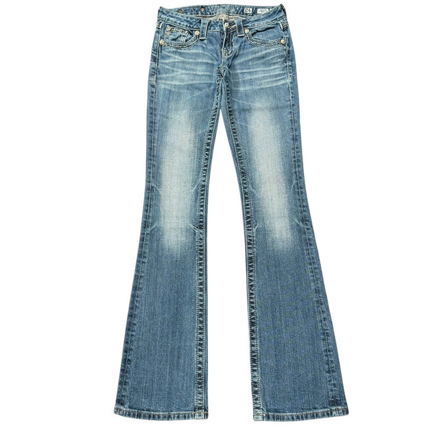 Miss me flared/bootcut low waist women designer jeans(w24)