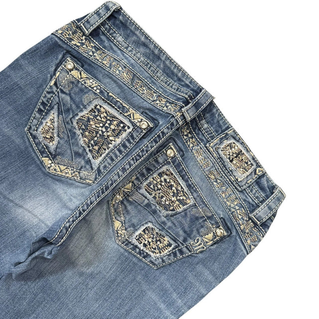 Miss me straight leg women designer jeans(w28)