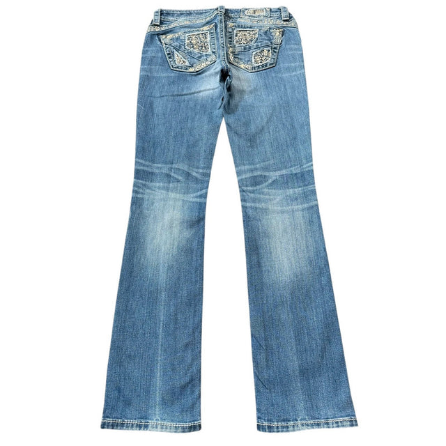 Miss me straight leg women designer jeans(w28)