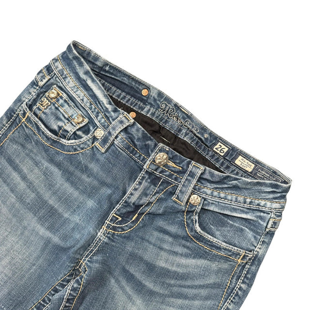 Miss me flared/bootcut low waist women designer jeans(w26)