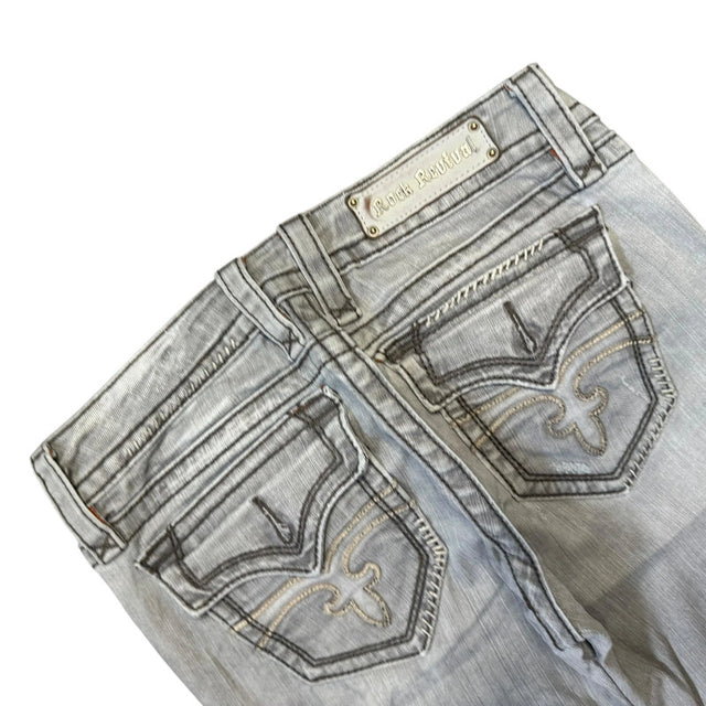 Rock Revival straight leg low waist women designer jeans(w30)