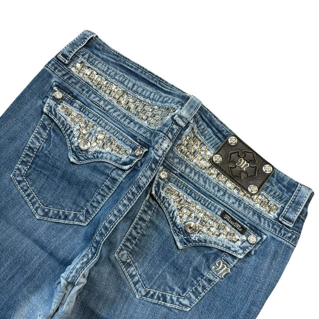Miss me flared/bootcut low waist women designer jeans(w31)