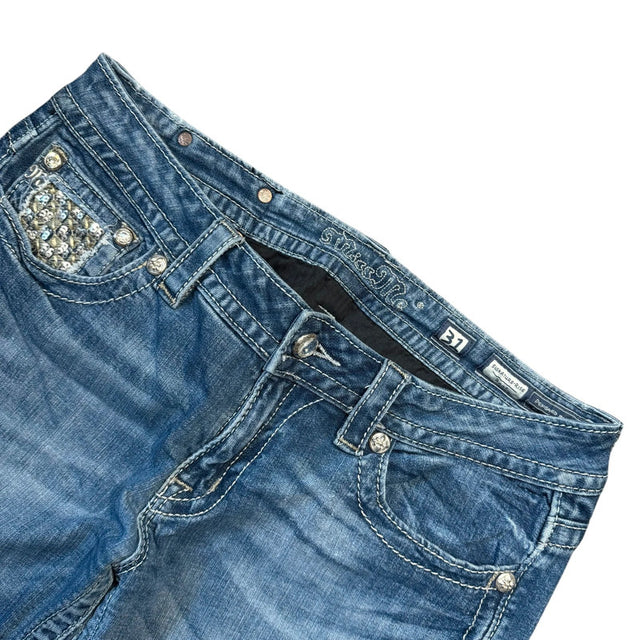 Miss me flared/bootcut low waist women designer jeans(w31)