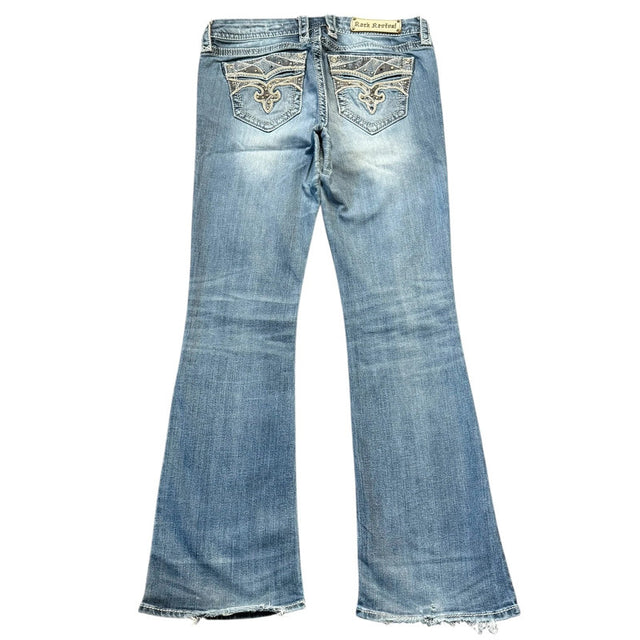 Rock Revival flared/bootcut low waist women designer jeans(w30)