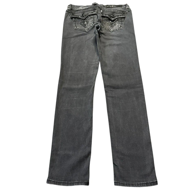 Rock Revival low waist women designer skinny jeans(w28)