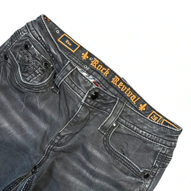 Rock Revival low waist women designer skinny jeans(w28)