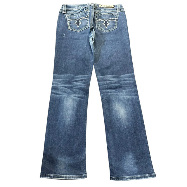 Rock revival women designer low waist slim fit jeans(w30)